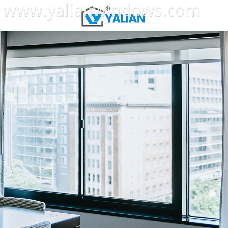 Aluminium Brown Color Sliding Window